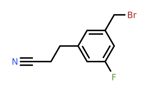 1804098-14-3 | 3-(Bromomethyl)-5-fluorophenylpropanenitrile