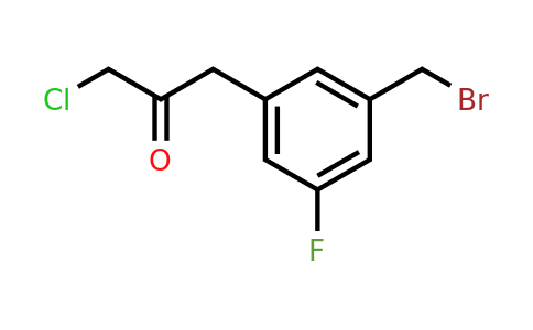 1804098-75-6 | 1-(3-(Bromomethyl)-5-fluorophenyl)-3-chloropropan-2-one