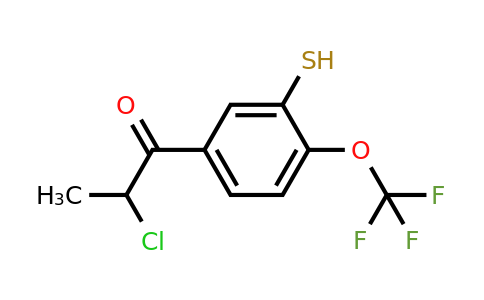 1804099-82-8 | 5-(2-Chloropropanoyl)-2-(trifluoromethoxy)thiophenol