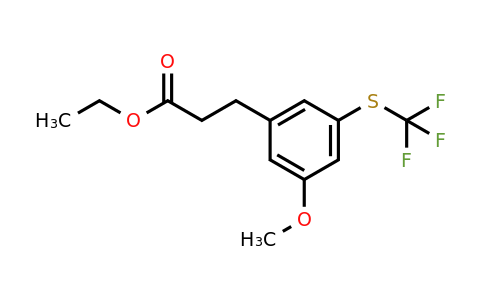 1804100-17-1 | Ethyl 3-(3-methoxy-5-(trifluoromethylthio)phenyl)propanoate