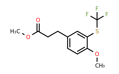 1804100-19-3 | Methyl 3-(4-methoxy-3-(trifluoromethylthio)phenyl)propanoate