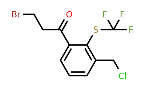 1804101-24-3 | 3-Bromo-1-(3-(chloromethyl)-2-(trifluoromethylthio)phenyl)propan-1-one