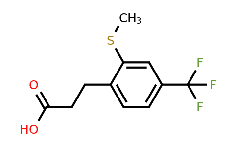 1804102-38-2 | 3-(2-(Methylthio)-4-(trifluoromethyl)phenyl)propanoic acid