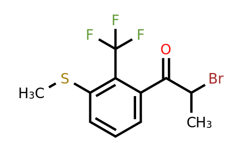 1804102-79-1 | 2-Bromo-1-(3-(methylthio)-2-(trifluoromethyl)phenyl)propan-1-one