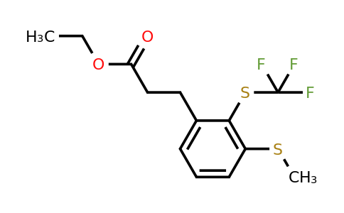 1804103-08-9 | Ethyl 3-(3-(methylthio)-2-(trifluoromethylthio)phenyl)propanoate