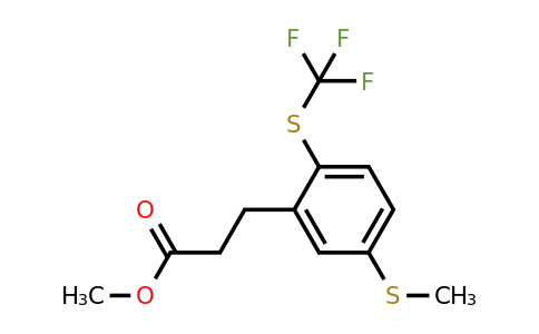 1804103-15-8 | Methyl 3-(5-(methylthio)-2-(trifluoromethylthio)phenyl)propanoate