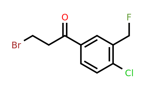 1804103-47-6 | 3-Bromo-1-(4-chloro-3-(fluoromethyl)phenyl)propan-1-one