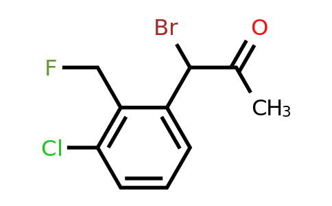 1804103-55-6 | 1-Bromo-1-(3-chloro-2-(fluoromethyl)phenyl)propan-2-one