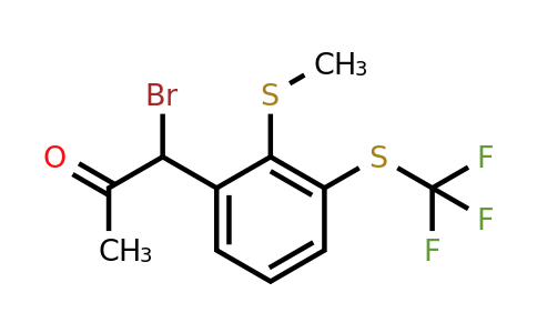1804103-63-6 | 1-Bromo-1-(2-(methylthio)-3-(trifluoromethylthio)phenyl)propan-2-one