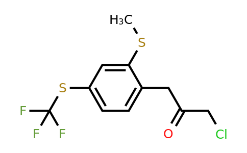 1804103-76-1 | 1-Chloro-3-(2-(methylthio)-4-(trifluoromethylthio)phenyl)propan-2-one