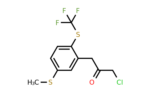 1804103-81-8 | 1-Chloro-3-(5-(methylthio)-2-(trifluoromethylthio)phenyl)propan-2-one