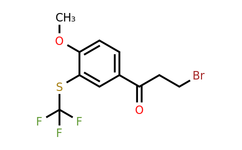 1804103-87-4 | 4-(3-Bromopropanoyl)-2-(trifluoromethylthio)anisole