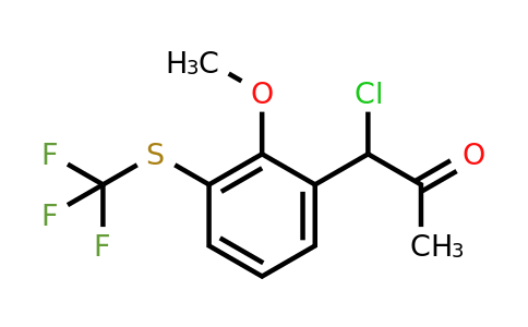 1804104-31-1 | 2-(1-Chloro-2-oxopropyl)-6-(trifluoromethylthio)anisole