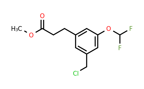 1804110-73-3 | Methyl 3-(3-(chloromethyl)-5-(difluoromethoxy)phenyl)propanoate