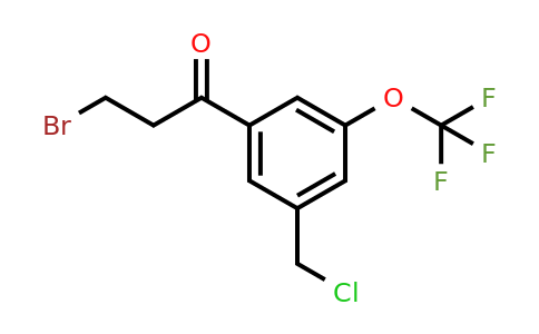 1804132-48-6 | 3-Bromo-1-(3-(chloromethyl)-5-(trifluoromethoxy)phenyl)propan-1-one