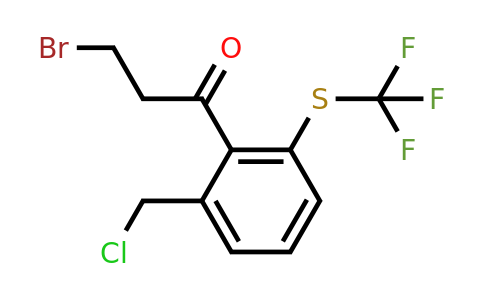 1804134-07-3 | 3-Bromo-1-(2-(chloromethyl)-6-(trifluoromethylthio)phenyl)propan-1-one