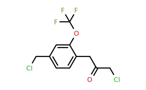 1804134-13-1 | 1-Chloro-3-(4-(chloromethyl)-2-(trifluoromethoxy)phenyl)propan-2-one