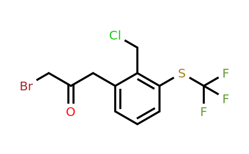 1804134-41-5 | 1-Bromo-3-(2-(chloromethyl)-3-(trifluoromethylthio)phenyl)propan-2-one