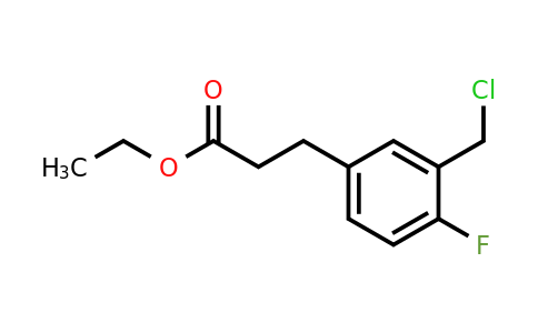 1804134-64-2 | Ethyl 3-(chloromethyl)-4-fluorophenylpropanoate