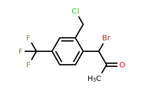 1804134-84-6 | 1-Bromo-1-(2-(chloromethyl)-4-(trifluoromethyl)phenyl)propan-2-one