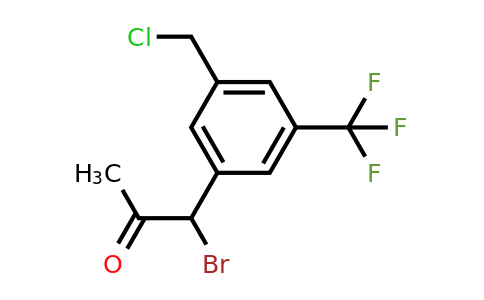 1804134-86-8 | 1-Bromo-1-(3-(chloromethyl)-5-(trifluoromethyl)phenyl)propan-2-one