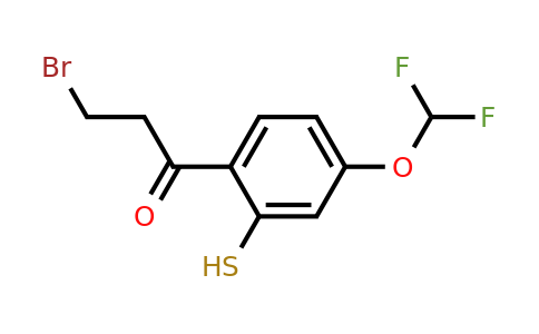 1804135-27-0 | 3-Bromo-1-(4-(difluoromethoxy)-2-mercaptophenyl)propan-1-one