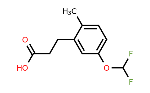 1804135-35-0 | 5-(Difluoromethoxy)-2-methylphenylpropanoic acid
