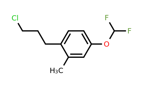 1804135-44-1 | 2-(3-Chloropropyl)-5-(difluoromethoxy)toluene