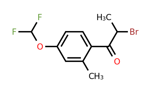 1804135-52-1 | 2-Bromo-1-(4-(difluoromethoxy)-2-methylphenyl)propan-1-one