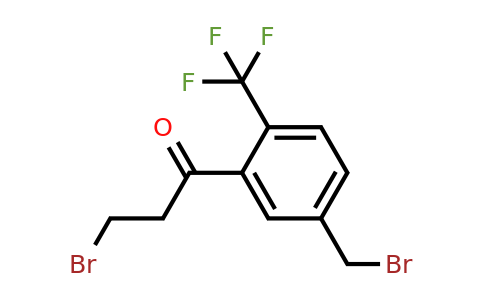 1804136-75-1 | 3-Bromo-1-(5-(bromomethyl)-2-(trifluoromethyl)phenyl)propan-1-one
