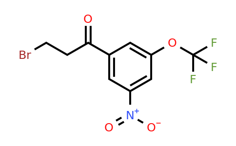 1804136-78-4 | 3-Bromo-1-(3-nitro-5-(trifluoromethoxy)phenyl)propan-1-one
