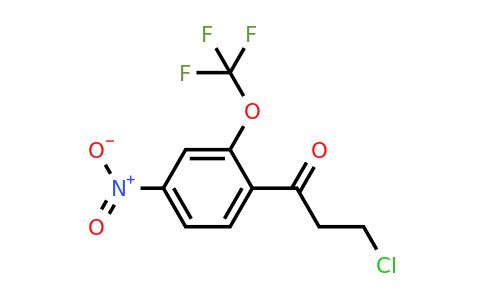 1804136-95-5 | 3-Chloro-1-(4-nitro-2-(trifluoromethoxy)phenyl)propan-1-one