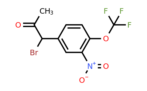 1804137-03-8 | 1-Bromo-1-(3-nitro-4-(trifluoromethoxy)phenyl)propan-2-one