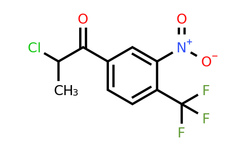 1804137-23-2 | 2-Chloro-1-(3-nitro-4-(trifluoromethyl)phenyl)propan-1-one