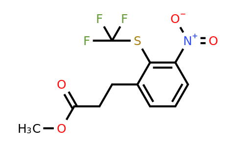 1804137-53-8 | Methyl 3-(3-nitro-2-(trifluoromethylthio)phenyl)propanoate