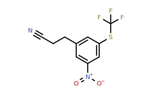 1804137-63-0 | 3-(3-Nitro-5-(trifluoromethylthio)phenyl)propanenitrile