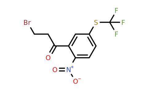 1804137-84-5 | 3-Bromo-1-(2-nitro-5-(trifluoromethylthio)phenyl)propan-1-one