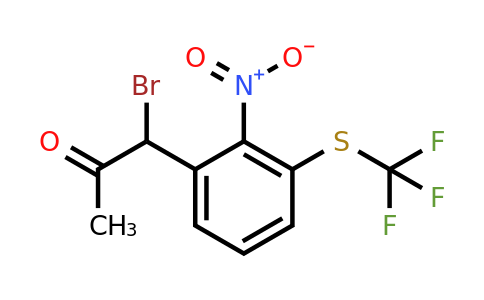 1804138-00-8 | 1-Bromo-1-(2-nitro-3-(trifluoromethylthio)phenyl)propan-2-one
