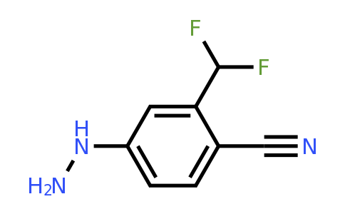 1804138-29-1 | 1-(4-Cyano-3-(difluoromethyl)phenyl)hydrazine