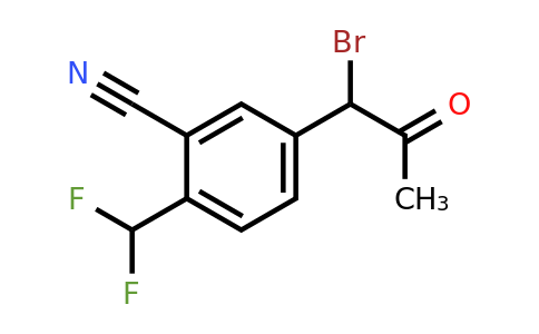 1804138-56-4 | 5-(1-Bromo-2-oxopropyl)-2-(difluoromethyl)benzonitrile