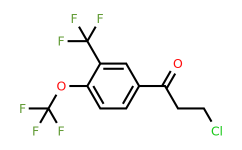 1804140-49-5 | 3-Chloro-1-(4-(trifluoromethoxy)-3-(trifluoromethyl)phenyl)propan-1-one