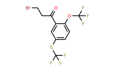 1804140-77-9 | 3-Bromo-1-(2-(trifluoromethoxy)-5-(trifluoromethylthio)phenyl)propan-1-one