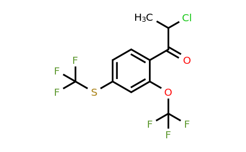 1804140-85-9 | 2-Chloro-1-(2-(trifluoromethoxy)-4-(trifluoromethylthio)phenyl)propan-1-one