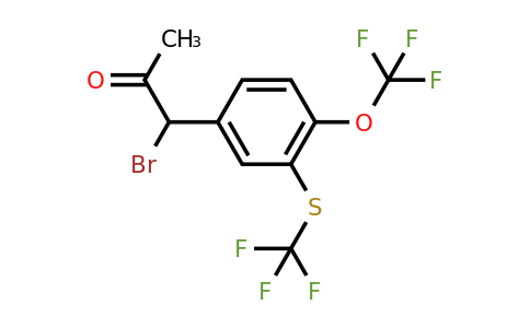 1804140-93-9 | 1-Bromo-1-(4-(trifluoromethoxy)-3-(trifluoromethylthio)phenyl)propan-2-one