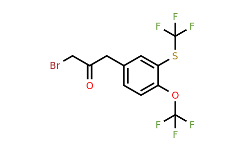 1804141-01-2 | 1-Bromo-3-(4-(trifluoromethoxy)-3-(trifluoromethylthio)phenyl)propan-2-one