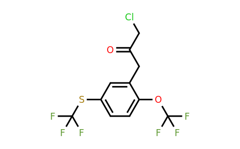 1804141-06-7 | 1-Chloro-3-(2-(trifluoromethoxy)-5-(trifluoromethylthio)phenyl)propan-2-one