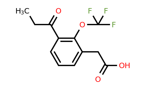 1804141-15-8 | 3-Propionyl-2-(trifluoromethoxy)phenylacetic acid