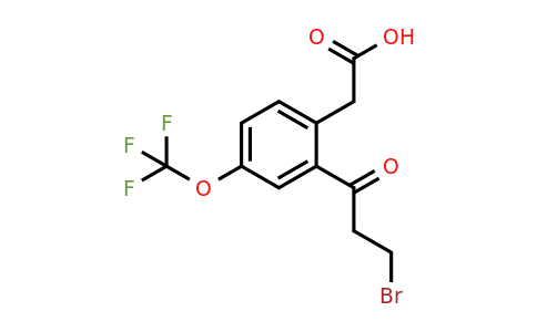 1804141-18-1 | 2-(3-Bromopropanoyl)-4-(trifluoromethoxy)phenylacetic acid