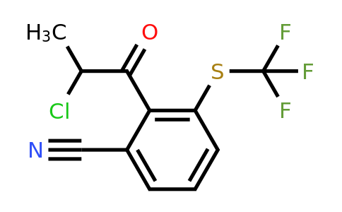 1804141-38-5 | 2-(2-Chloropropanoyl)-3-(trifluoromethylthio)benzonitrile
