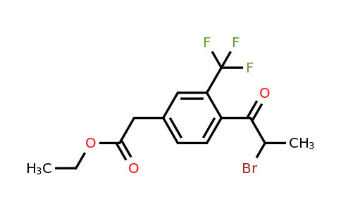 1804141-49-8 | Ethyl 4-(2-bromopropanoyl)-3-(trifluoromethyl)phenylacetate